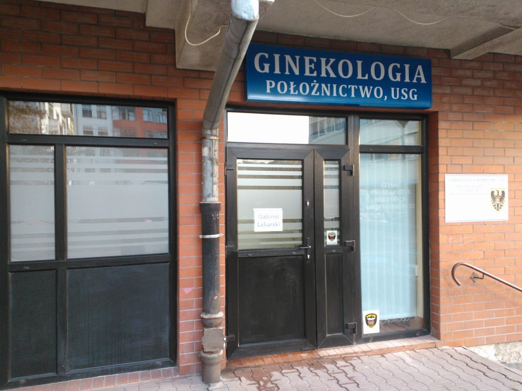 Kaseton świetlny we Wrocławiu gabinet ginekologiczny 